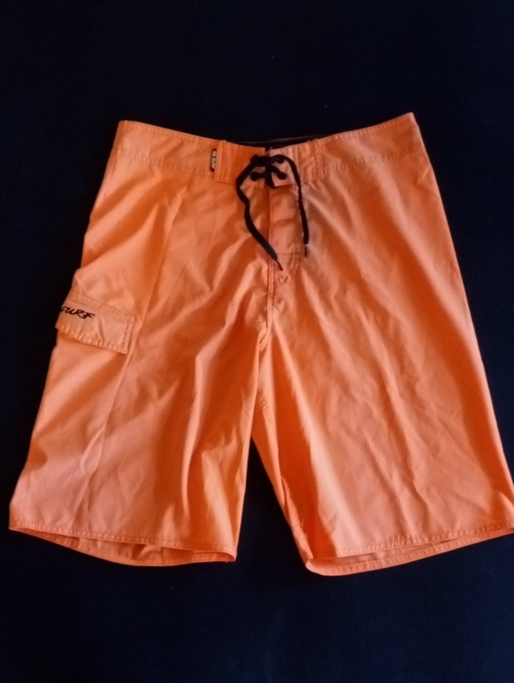RS Surf Orange Men's Swim Trunks - Size 32 Pre-Owned